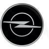 4R Quattroerre.it Stemma Adesivo 3D Compatibile con Opel, Prodotto con Licenza (Nero, 58 mm)