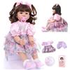 ZIYIUI Bambola Reborn Femmina 24 Pollici 60 cm bambole reborn in silicone Bambino Bambole Reborn Toddler Ragazza Bambini Giocattoli