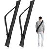 Flylin 2 borse da biliardo, da biliardo, da 32, portatili, con tracolla regolabile, borsa per il trasporto Snooker Sticks da biliardo per 1/2 Snooker Biliardo Stick Rod Storage