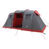JUSTCAMP Lake 4 Tenda da Campeggio 4 posti - 2 camere (470 x 230 x 190 cm)