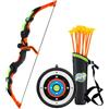 RedCrab Arco e Frecce per Bambini, Tiro con L'arco Giochi Bambini con Luci a Led, 10 Frecce a Ventosa, Arco e Bersaglio Bambini, Gioco Bambino 3 4 5 6 7 8 Anni Ragazzi Ragazza