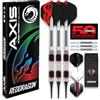 RED DRAGON Darts - Axis Professionale Darts 18g - Softip Freccette Tungsteno con Punta Acciacio, Voli e Freccette Aste