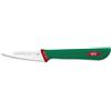 Sanelli Premana Professional Coltello Spelucchino, Acciaio Inossidabile, Verde/Rosso, 7 cm