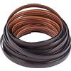 GORGECRAFT 8mm X 10m Gradiente Rattan Tessitura Vimini Materiale di Riparazione Rattan Sintetico Plastica Piatto Polietilene Tessuto A Maglia per Riparazione Fai da Te Mobili(caffè)