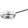 Baldassare Agnelli Pentole Agnelli ALMA11130 Alluminio Professionale 3 mm, Padella Dritta per Friggere con Manico Tubolare, 30 cm