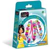 Clementoni Crazy Chic - Glee Bracelets, Kit Creativo Bambini 7+ Anni, Set Fai da Te per Creare Braccialetti con Perline Colorate e Nastri Glitterati, Idea Regalo, 18534