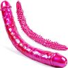 Umania Set di dildo gigante a doppia testa, dildo realistico a doppia testa esteso e pene mostruoso a forma di drago, pene a doppia faccia, giocattoli per adulti oversize, stimolazione per partner lesbici