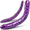 Umania Set di dildo a doppia testa, pene lungo realistico extra large da 46 cm e dildo a doppia testa a forma di drago da 50 cm, giocattoli a forma di pene mostruoso, stimolazione anale per coppie lesbiche