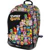 Tinta Unita Zaino scuola Dream Stumble Guys Cross Capacità 28 litri misure 39x23x44 (Nero)