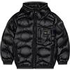 Blauer Giubbotto Piumino Nero a Onde (IT, Età, 10 anni, Regular, Bambino, Nero)