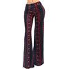 Vivicastle Pantaloni lunghi da donna a palazzo a gamba larga a vita alta, P28, multicolore, XL