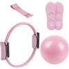 Generico Kit Per Pilates, Attrezzi Pilates Per Casa, Kit Cerchio Fitness With Ring & Resistance Band For Yoga, Yoga Gym Fitness Allenamento