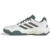adidas CourtJam Control 3 Clay Tennis Shoes, Scarpe Uomo, off White/Core Black/Aurora Ivy, 40 EU