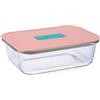 Luminarc Joy - Contenitore ermetico in vetro, 20 x 15 x 7 cm, 104 cl, adatto a microonde