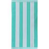 Superior Collection Luxurious Jacquard Asciugamani da Spiaggia, in Cotone Pettinato, Oversize, Cotone Spazzolato, Mint Cabana Stripe, 43 x 5 x 30 cm