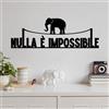 Wallity Hanah Home Elegante accessorio decorativo da parete in metallo, nero, 60 x 20 cm, 100% metallo, spessore 1,5 mm, perfetto per la decorazione della casa moderna e arte da parete unica