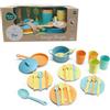ODS - Maisonelle Bio, Servizio Stoviglie con Pentole, Padelle, Bicchieri e Posate, Giocattolo per Bambini, Età Consigliata +3
