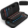 SOUNIX Custodia per 2025 Nintendo Switch 2, Borsa da Viaggio con 24 Cartucce di Gioco, 1680D-Nylon Case per Console Nintendo Switch 2 Accessori, Nero