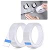 JEEZAO 2 Rotoli 3.3m Sigillante Autoadesivo Nastro,Sigillante per Pareti Caulk Strip,Striscia di Tenuta per Bordo Vasca da Bagno Toilette Cucina (Colore trasparente)