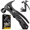 Zune Lotoo Regalo Uomo, Idee Regalo di Compleanno per Lui/Papà, Zune Lotoo 14 in 1 Multitool Gadget Utili, Multiuso Campeggio Accessori, Regali per Lui, Regalo Natale Uomo, Regalo Festa del Papà, Nero