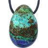 Lebensquelle Plus Ciondoli a goccia rari con cordino in cotone Set collana in pietra naturale