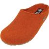 HAFLINGER Grizzly Michl pantofola di feltro con suola di gomma ruggine, taglia 40