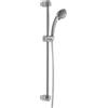 Herzbach Modena set doccia con asta saliscendi, 2 tipi di getto, 60.601400.1.01, Modena cromo [Rubinetteria Bagno > Set Doccia]