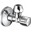 Schell COMFORT valvola ad angolo certificata DVGW, 1/2" x 1/2", autosigillante, 049150699, COMFORT cromo [Rubinetteria Bagno > Rubinetti Filtro]
