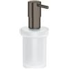Grohe Essentials dispenser per sapone, 40394AL1, Essentials; Essentials Cube; Essentials Authentic; BauCosmopolitan hard graphite spazzolato/satinato [Accessori Bagno > Accessori per Accessori Bagno]