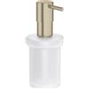 Grohe Essentials dispenser per sapone, 40394EN1, Essentials; Essentials Cube; Essentials Authentic; BauCosmopolitan nichel spazzolato/satinato [Accessori Bagno > Accessori per Accessori Bagno]