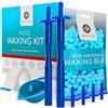 Medi Grade Kit Ceretta Togli Peli Naso 50g - Ceretta Naso, Ceretta Kit Completo con 2 Bastoncini Riutilizzabili, 26 Applicatori, Tazza Microonde, Sacca e 50g Cera - Sicuro e Semplice