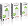 PerloPur PearlCo Alkaline Classic - per Acqua alcalina - Confezione 3 filtri per Aqua (Compatibile Brita® Classic)