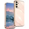 UPLAI Cover per Samsung Galaxy A55 5G, Design Galvanico alla Moda Custodia Ultra Sottile Antiurto Anti-Graffio, Colorato Lussuoso Morbido TPU Silicone Caso.(Rosa)