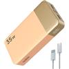 NOBIS Power Bank 20000mAh Power Bank 35W Ricarica Rapida USB C Ingresso/Uscita, PD QC 4 Porte Caricatore Portatile con Display LED, Compatibile con Phone 17 (Arancione)