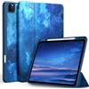 EasyAcc Cover Custodia Magnetica per iPad Pro 12,9 Pollici Modello 2022/2021/2020/2018, Ultra Sottile Smart Cover in Pelle, Cielo Stellato Blu