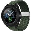 Niboow 22mm Cinturino per Xiaomi Watch 2 Pro/WatchS1 Active/Mi Watch, Nylon Intrecciato Cinturini per Samsung Galaxy Watch 3 45mm/Galaxy Watch 46mm/Gear S3 Frontier/S3 Classic/Gear S-Verde Scuro