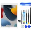 NB+ Digitizer Touch Screen per iPad 9 Display 10,2 pollici, iPad 2021(A2602 A2603 A2604 A2605) Generazione, con set di attrezzi, con pre-adesivo (bianco)