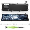 CREATESTAR 6GTPY 5XJ28 GPM03 Batteria Compatibile per Dell XPS 15 9550 9560 9570 7590 P56F001 P56F002 Precision 5510 5520 5530 5540 M5510 M5520 Vostro 7500 5D91C 5041C 05041C 11,4V 97Wh 6-Zellen