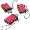 MOGOOD Adattatore Tipo C Maschio a USB 3.0 Femmina, 5Gbps USB a Tipo C Convertitore OTG Compatibile MacBook Pro, Chromebook, Pixelbook, Microsoft Surface Go