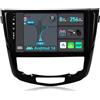 YUNTX [8GB+256GB] Autoradio 2 DIN Android 14 per Nissan X-Trail Qashqai j11 Rouge (2014-2018)-[Incorporato Carplay/Android Auto/DSP/GPS]-IPS 2.5D 10.1 Touch Screen-Camera+MIC-DAB/Mirror Link