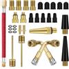 QUIIEOSKIA 32 Pz Adattatore Valvola Bici, Adattatore per Valvola Presta DV/SV a AV, Adattatori per Valvole per Bicicletta, Convertire Presta in Schrader per Bicicletta Auto Valvole