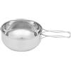 VICASKY Pentola da campeggio in acciaio inox, 500 ml, ignifuga, per attività all'aperto, ideale per campeggio e escursioni, leggera e durevole
