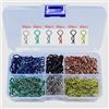 GTIWUNG 240 Pezzi RC Car Clips Pin della Clip del Corpo Diviso Auto Shell Clip R Tipo per 1/10 Telecomando Auto Shell Modello Pezzo di Ricambi, 6 Colori, 40 di Ciascuno