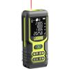 LASGOO Metro Laser, LASGOO 60m/197ft Misuratore Laser, Misuratore di Distanza Laser con Unità Multiple Ft/In/M, Display LCD Retroilluminato, Modalità Pitagora, Area e Volume, Batteria Inclusa
