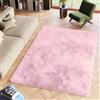 TAPISO Silk Tappeto Salotto, Peloso, Tappeti Moderni Soggiorno, Moderno Tappeto Camera da Letto, Shaggy Tappeti, Morbido e Soffice per la Camera, Antiscivolo Rosa Chiaro 80 x 150 cm