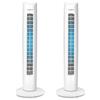Aigostar Ventilatore a Torre Silenzioso, Ventilatore a Colonna da 3 Velocità, Oscillazione a 85°, Altezza 81 cm, per Casa e Ufficio, Facilità d'uso, Maniglia e Massima Sicurezza, 45W, Bianco, 2 Pcs