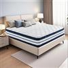 YIDATONG Materasso 140x200 - Materasso Matrimoniale con Memory Foam e Molle Insacchettate - Alto 25 cm - Oeko-TEX - 7 Zone Ergonomiche - Durezza Media - Ortopedico - Traspirante - Antiacaro - Sonno Profondo