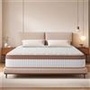 YIDATONG Materasso 140x200 - Materasso Matrimoniale con Memory Foam e Molle Insacchettate - Alto 26 cm - Oeko-TEX - 7 Zone Ergonomiche - Durezza Media - Ortopedico - Traspirante - Antiacaro - Sonno Profondo