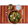 eurostile Tovagliette Americana bambù Rettangolo Tovaglietta Cucina da Tavola Colazione Pranzo Lavabili, Antiscivolo, Antimacchia, Resistenti al Calore, Set 2 Pezzi Tappeto Bamboo In Legno 30x45 cm (Rosso)