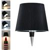 Beaeet lampada bottiglia LED Nero, ricaricabile USB-C, senza fili, IP54, 3 tonalità dimmerabili, per bottiglie in vetro da tavolo, balcone, terrazza, campeggio, feste